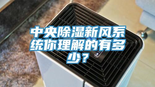 中央除濕新風(fēng)系統(tǒng)你理解的有多少？