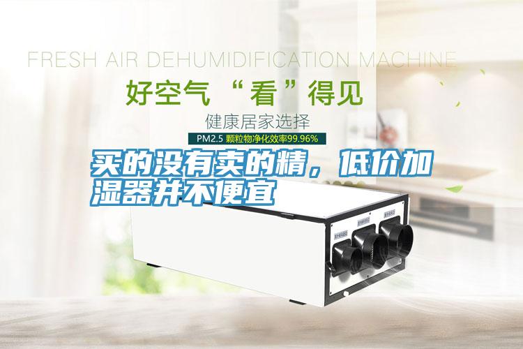 買的沒有賣的精，低價加濕器并不便宜
