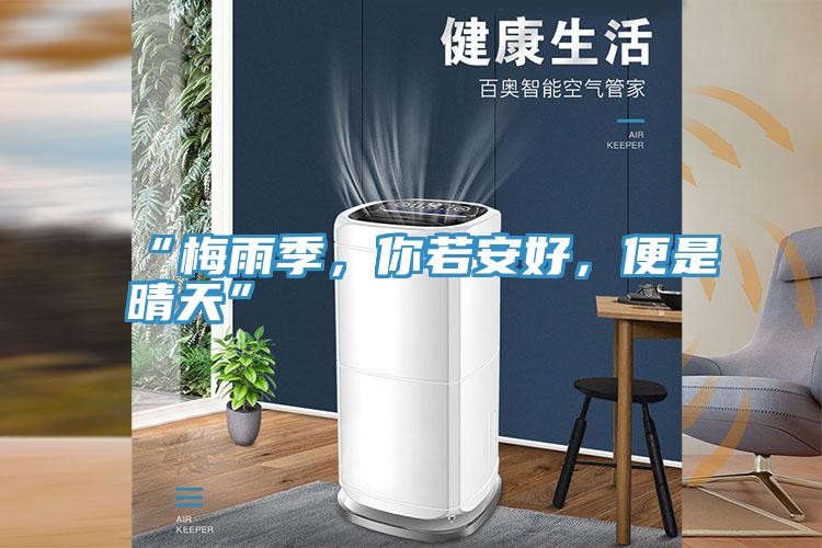 “梅雨季，你若安好，便是晴天”