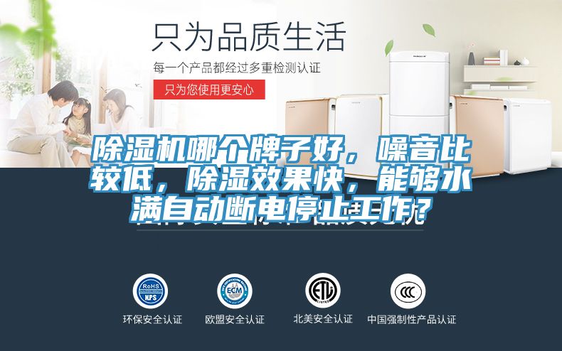 除濕機(jī)哪個牌子好，噪音比較低，除濕效果快，能夠水滿自動斷電停止工作？