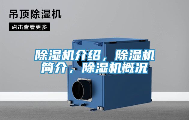 除濕機介紹，除濕機簡介，除濕機概況