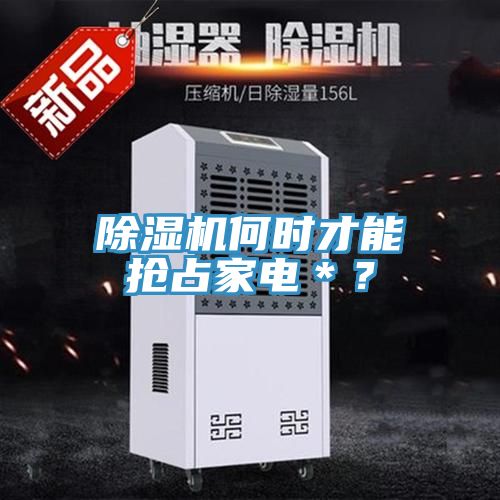 除濕機何時才能搶占家電＊？