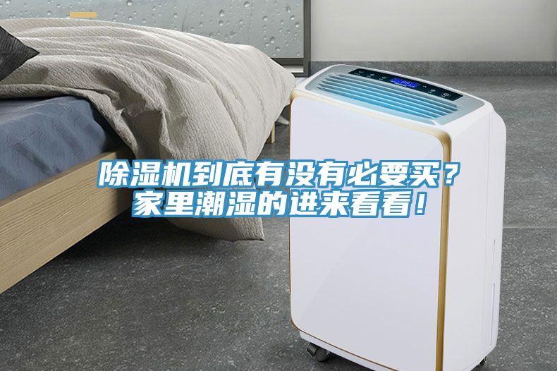 除濕機到底有沒有必要買？家里潮濕的進來看看！
