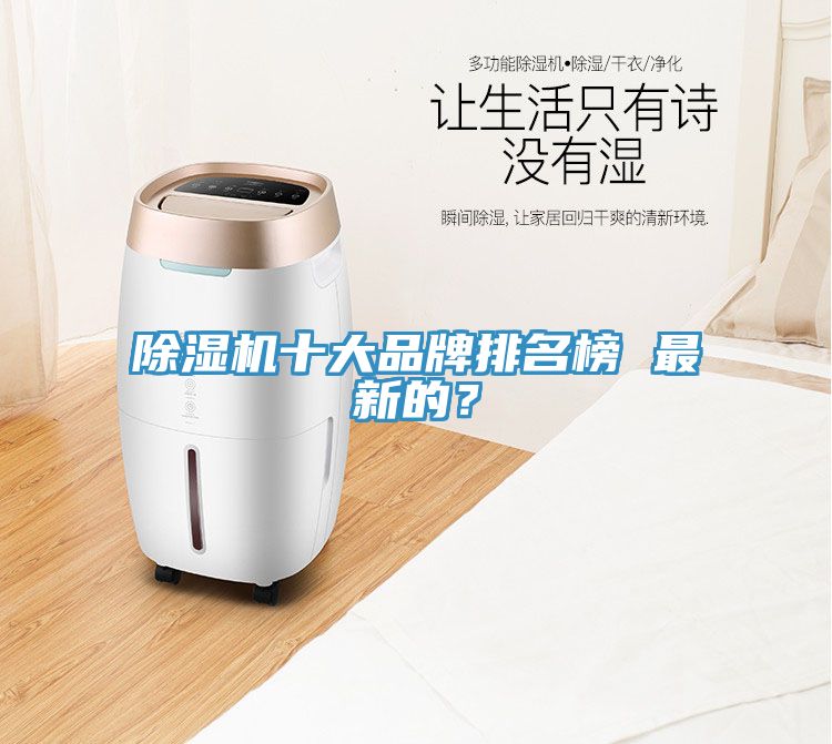 除濕機十大品牌排名榜 最新的？