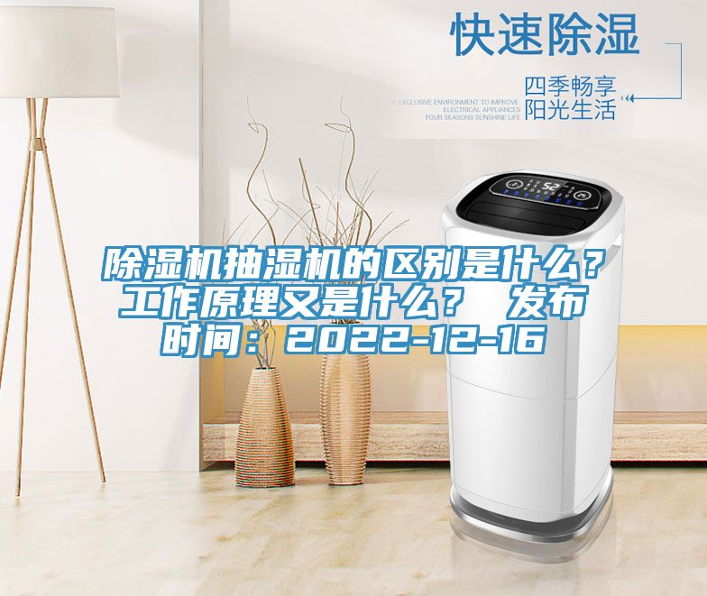 除濕機抽濕機的區(qū)別是什么？工作原理又是什么？ 發(fā)布時間：2022-12-16