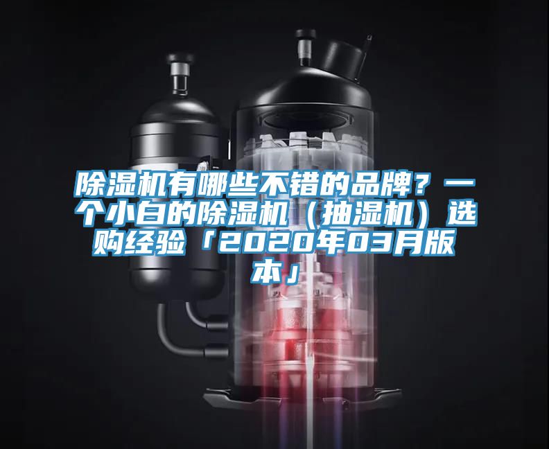 除濕機有哪些不錯的品牌？一個小白的除濕機（抽濕機）選購經(jīng)驗「2020年03月版本」